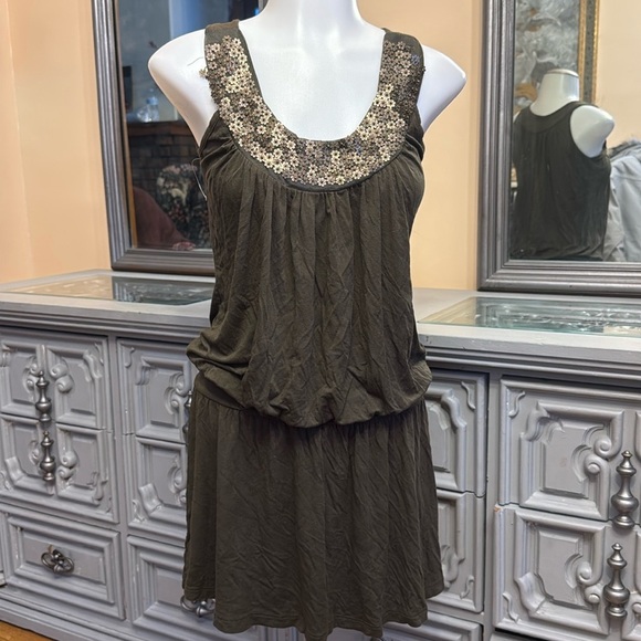 * no size tag Gilli forest green small tunic dress - Picture 1 of 8